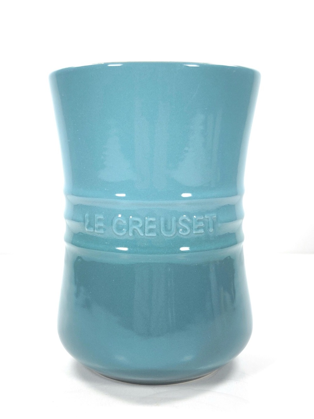 NEW Le Creuset Caribbean Ceramic Utensil Crock 1.1 Signature Stoneware Holder